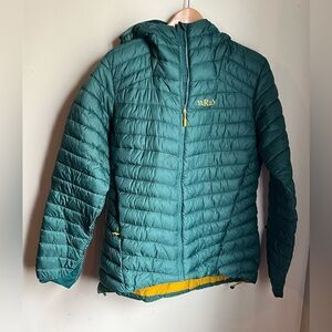 RAB Kids' Hooded Insulated Jacket - Teal Green